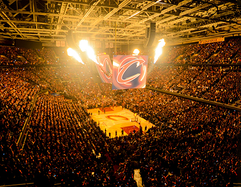Cleveland Cavaliers Basketball Downtown Games Winter